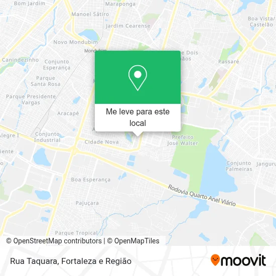 Rua Taquara mapa