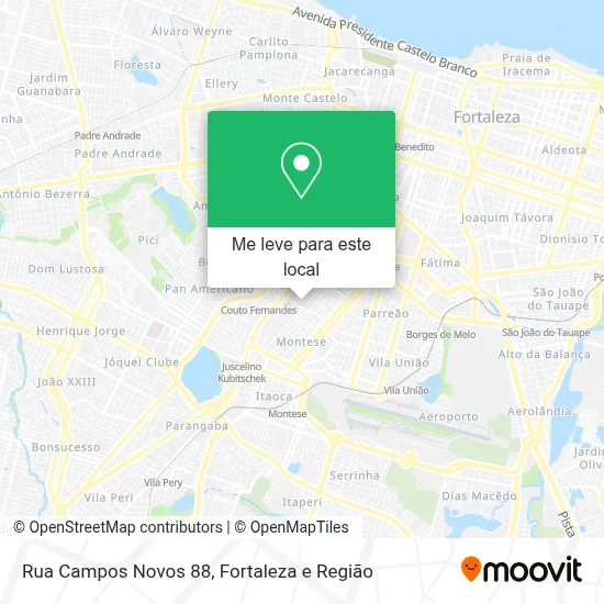 Rua Campos Novos 88 mapa