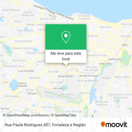 Rua Paula Rodrigues 457 mapa