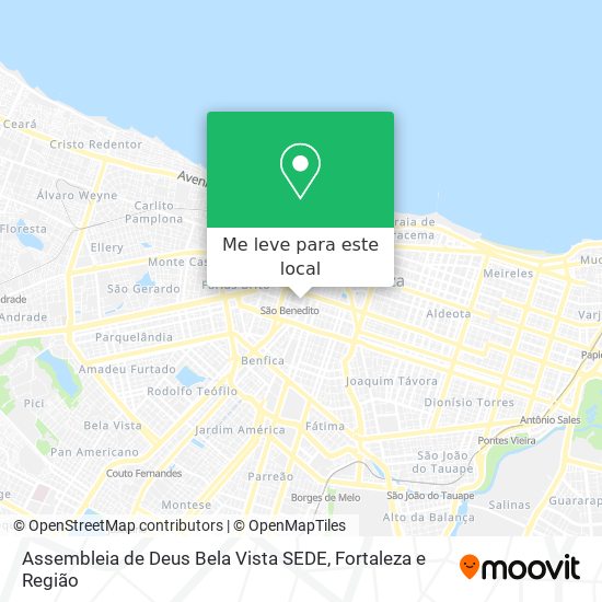 Assembleia de Deus Bela Vista SEDE mapa