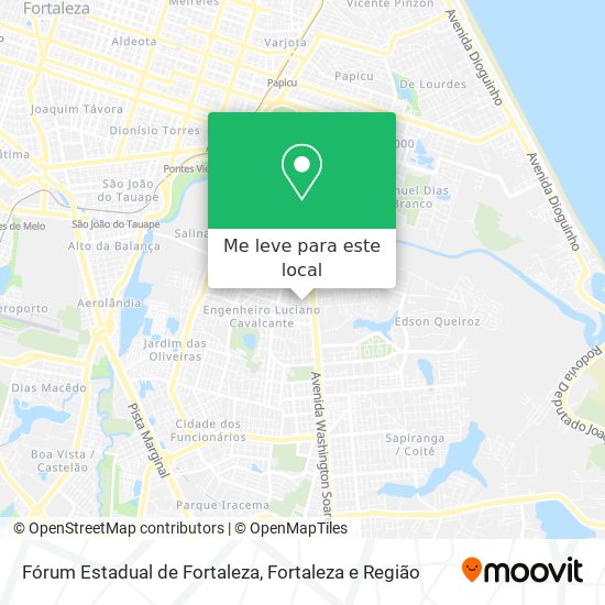 Fórum Estadual de Fortaleza mapa