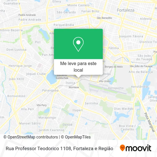 Rua Professor Teodorico 1108 mapa