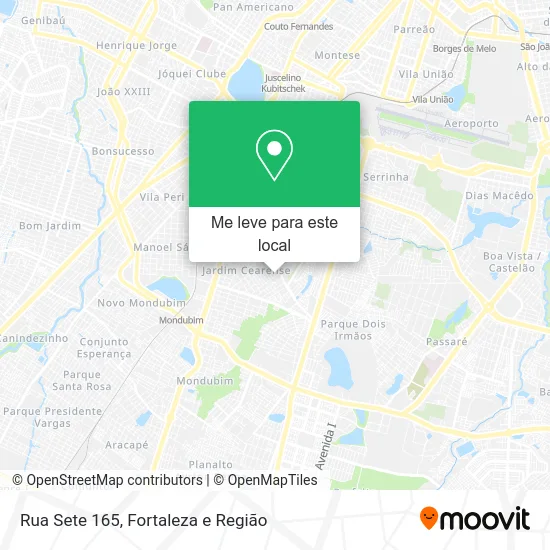 Rua Sete 165 mapa