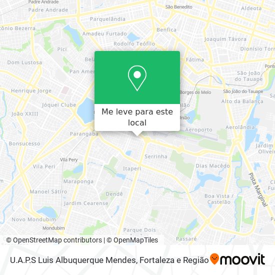 U.A.P.S Luis Albuquerque Mendes mapa