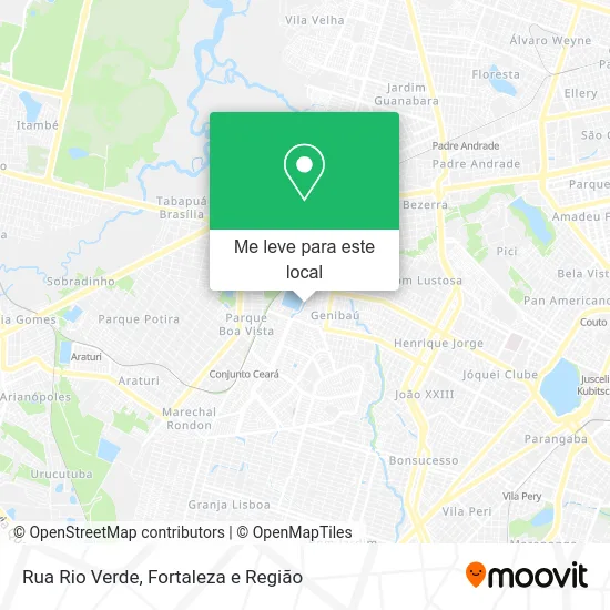 Rua Rio Verde mapa