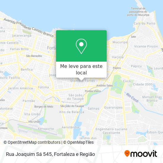 Rua Joaquim Sá 545 mapa