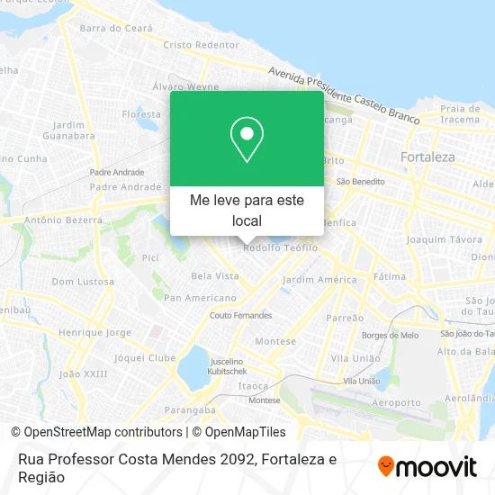 Rua Professor Costa Mendes 2092 mapa