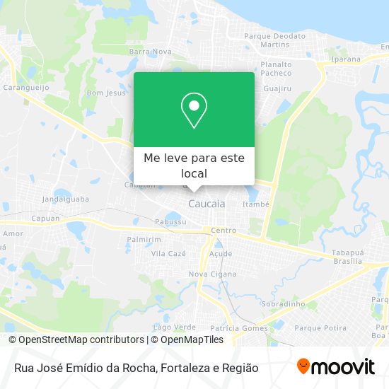 Rua José Emídio da Rocha mapa