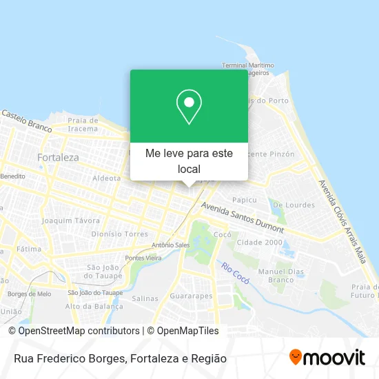 Rua Frederico Borges mapa