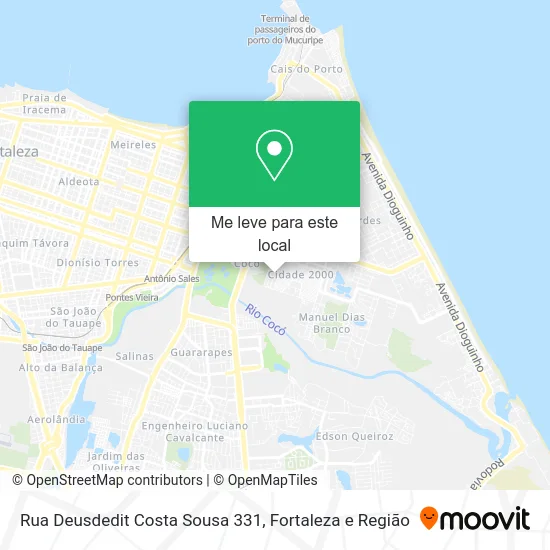 Rua Deusdedit Costa Sousa 331 mapa