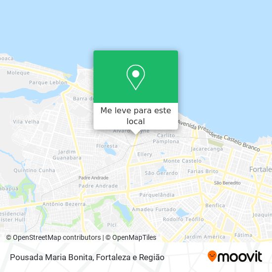 Pousada Maria Bonita mapa
