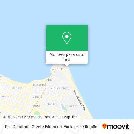 Rua Deputado Orzete Filomeno mapa