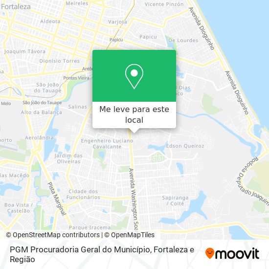 PGM Procuradoria Geral do Município mapa