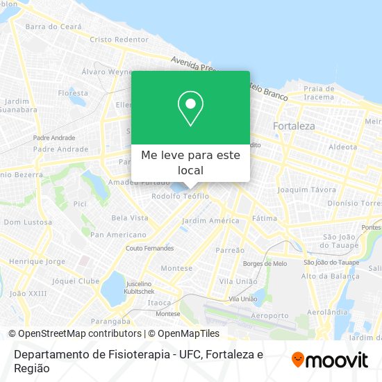 Departamento de  Fisioterapia - UFC mapa