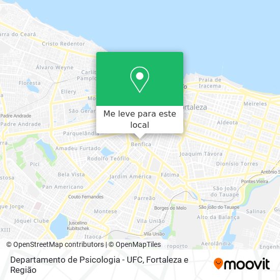 Departamento de Psicologia - UFC mapa