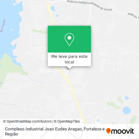 Complexo Industrial Joao Eudes Aragao mapa