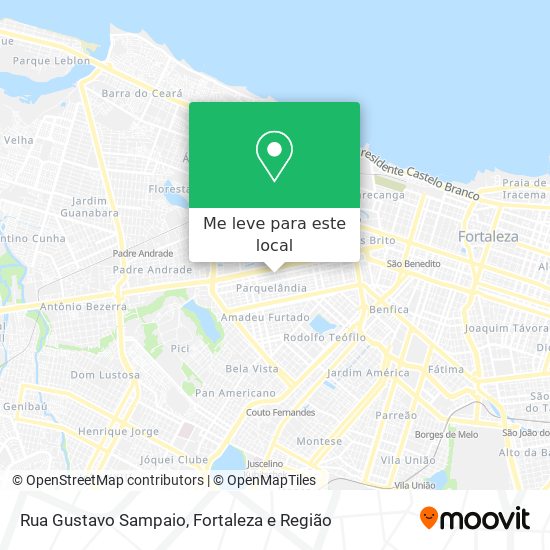 Rua Gustavo Sampaio mapa