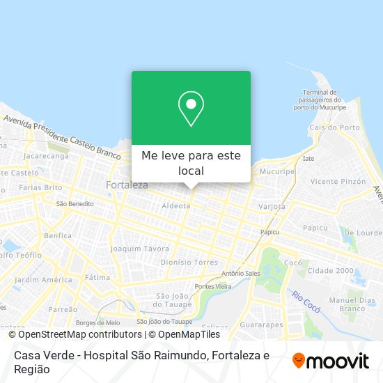 Casa Verde - Hospital São Raimundo mapa