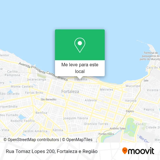 Rua Tomaz Lopes 200 mapa