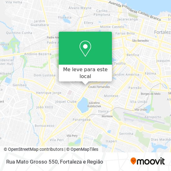 Rua Mato Grosso 550 mapa