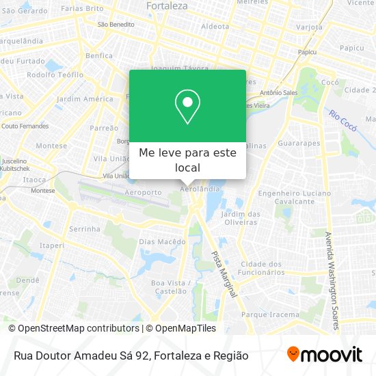 Rua Doutor Amadeu Sá 92 mapa