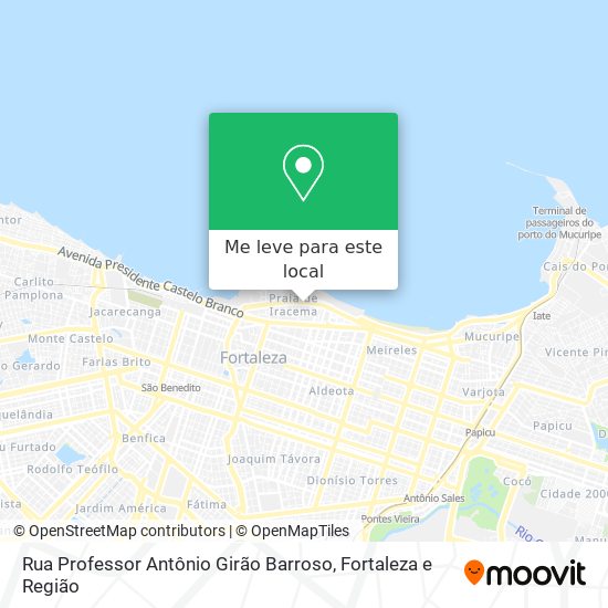 Rua Professor Antônio Girão Barroso mapa