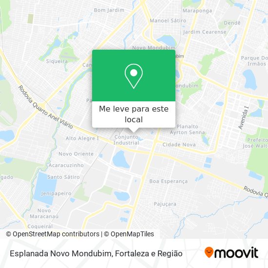 Esplanada Novo Mondubim mapa