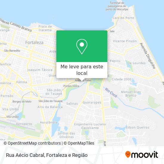Rua Aécio Cabral mapa