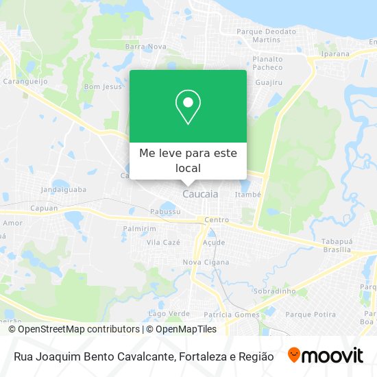 Rua Joaquim Bento Cavalcante mapa