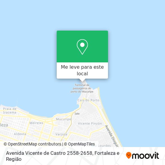 Avenida Vicente de Castro 2558-2658 mapa