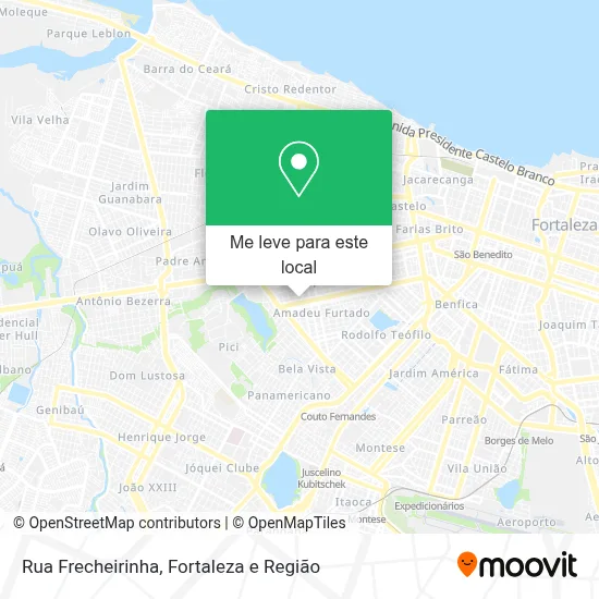 Rua Frecheirinha mapa