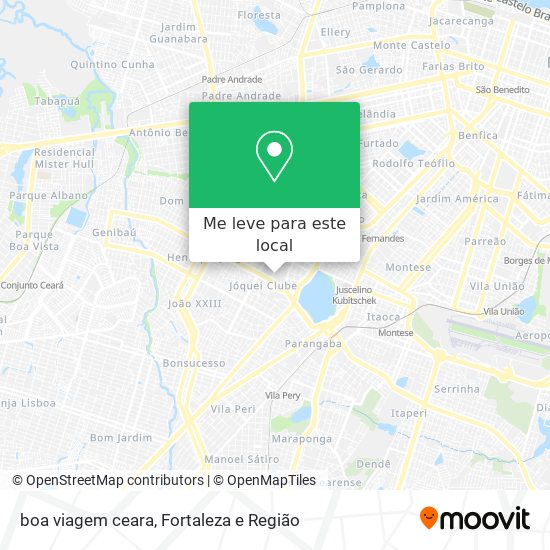 boa viagem ceara mapa