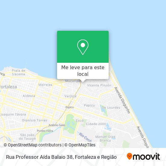 Rua Professor Aída Balaio 38 mapa