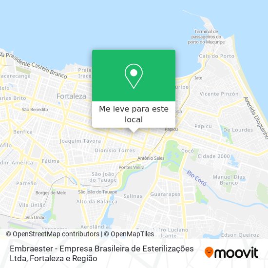 Embraester - Empresa Brasileira de Esterilizações Ltda mapa