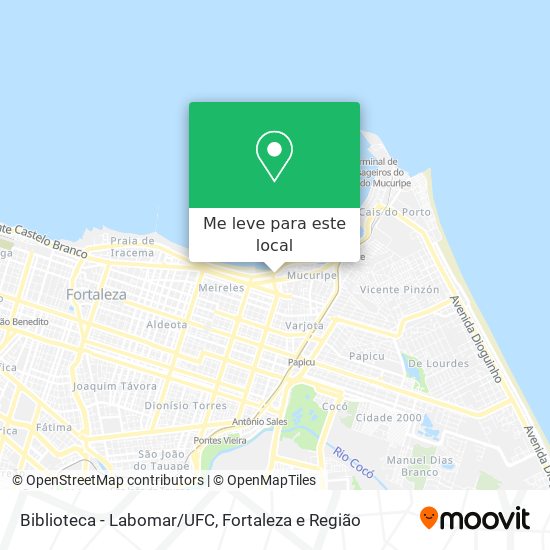 Biblioteca - Labomar/UFC mapa