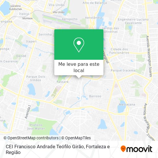 CEI Francisco Andrade Teófilo Girão mapa