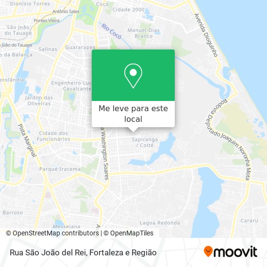 Rua São João del Rei mapa