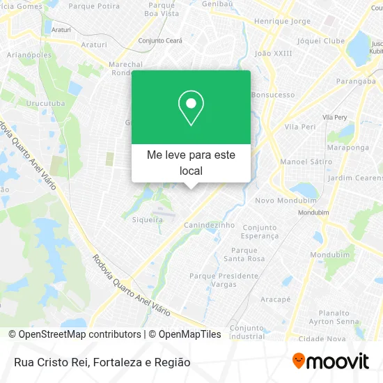 Rua Cristo Rei mapa