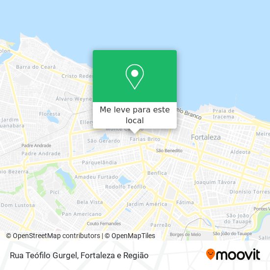 Rua Teófilo Gurgel mapa