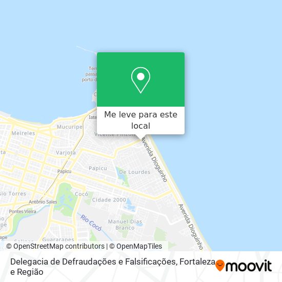 Delegacia de Defraudações e Falsificações mapa