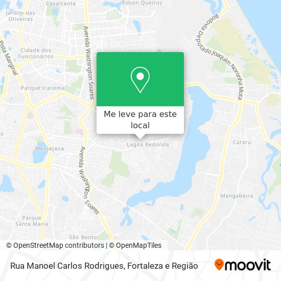 Rua Manoel Carlos Rodrigues mapa