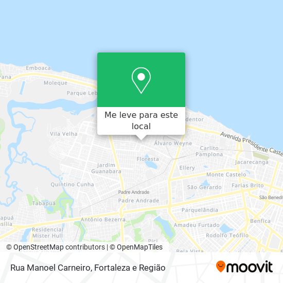 Rua Manoel Carneiro mapa