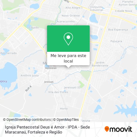 Igreja Pentecostal Deus é Amor - IPDA - Sede Maracanaú mapa