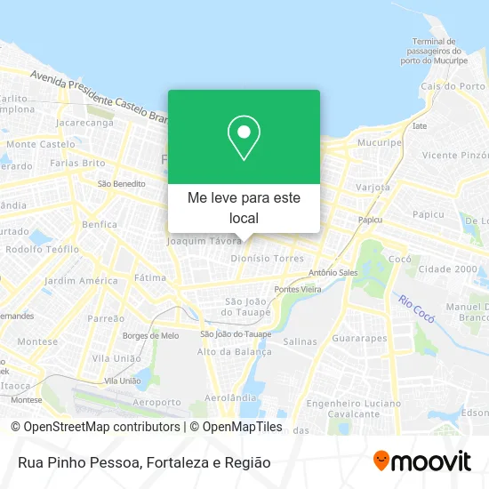Rua Pinho Pessoa mapa