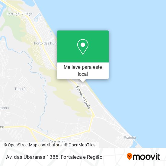 Av. das Ubaranas 1385 mapa