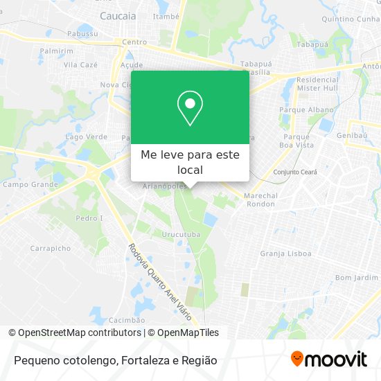 Pequeno cotolengo mapa