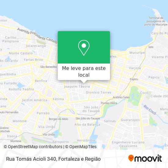 Rua Tomás Acioli 340 mapa