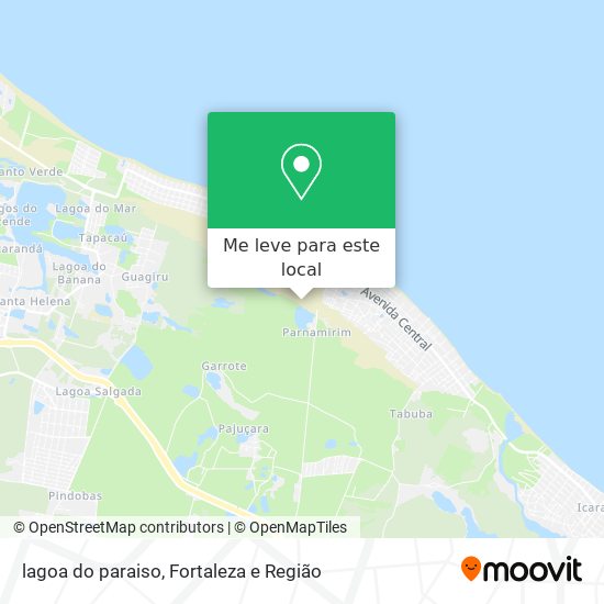 lagoa do paraiso mapa
