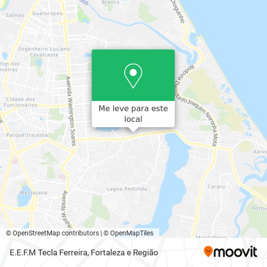 E.E.F.M Tecla Ferreira mapa