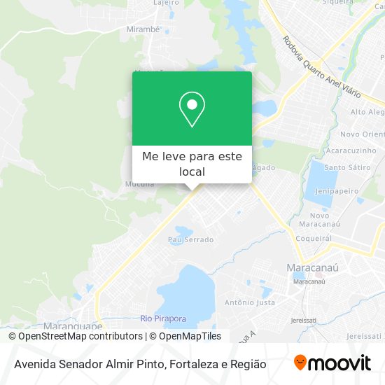Avenida Senador Almir Pinto mapa